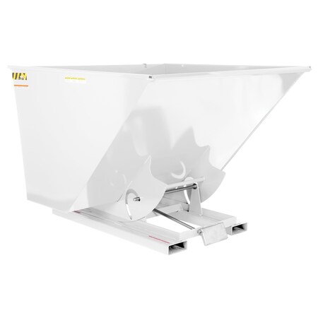Vestil Light Duty Self-Dumping Hopper 2.5 Cubic Yard 2000 lb White D-250-LD-WHT
